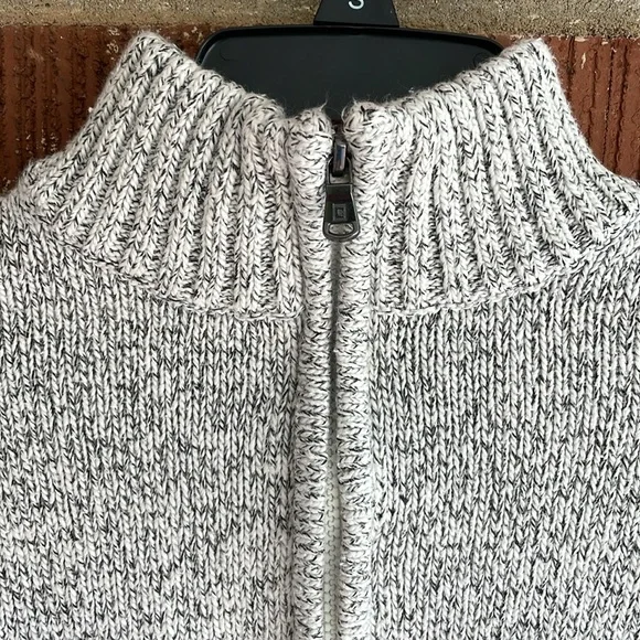 Chaps Thick Knit Cotton Quarter Zip Sweater - Picture 5 of 9